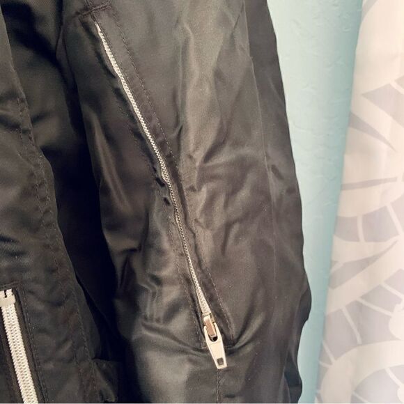 Power Trip Black Nylon Orange County Choppers Motorcycle Jacket - Picture 7 of 16